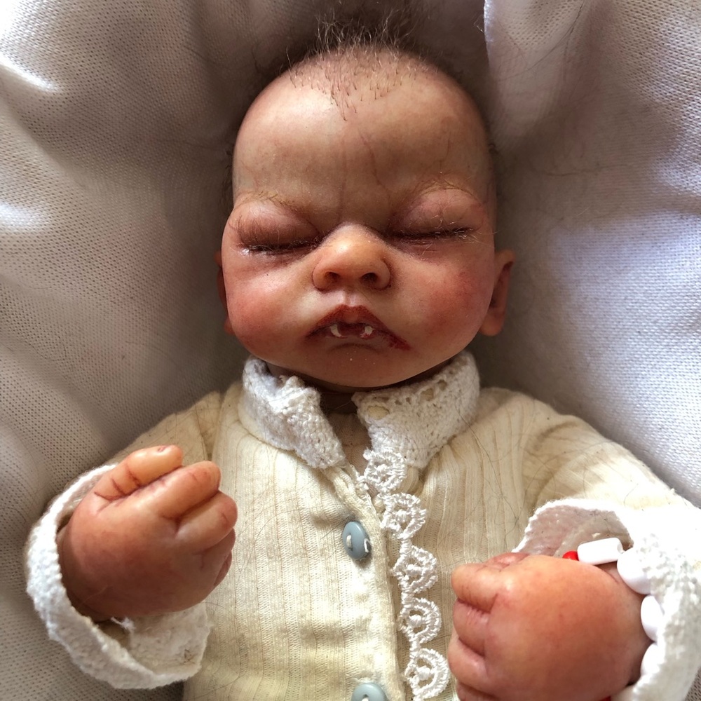 Reborn Baby Handcrafted Vampire Baby Doll